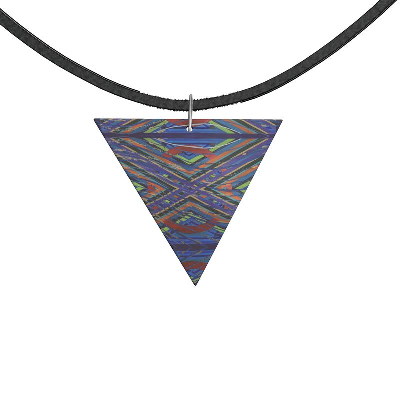KINTSUGI Angular Wooden Pendant Necklace