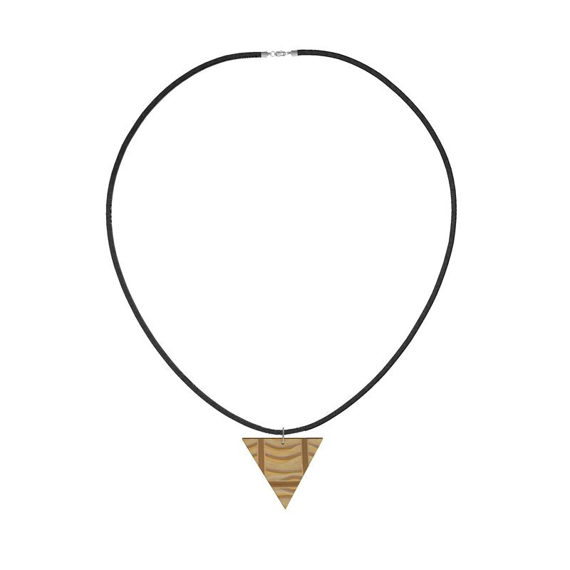 WINDWARD Angular Wooden Pendant Necklace