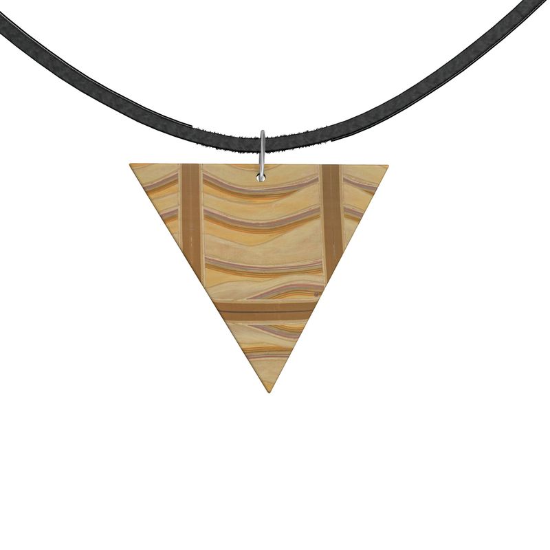 WINDWARD Angular Wooden Pendant Necklace