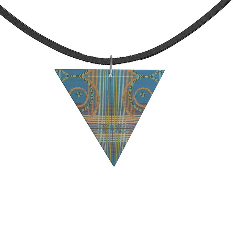 OSCILLATE Angular Wooden Pendant Necklace