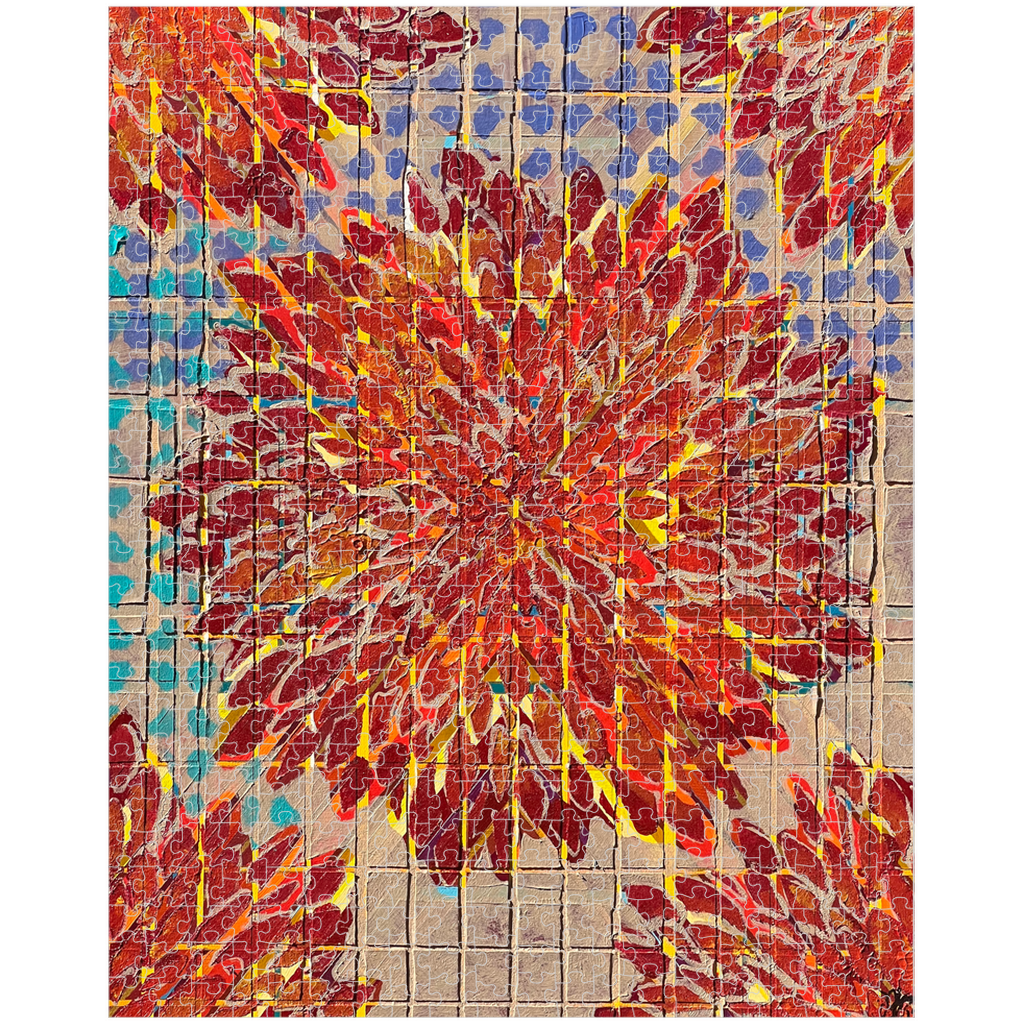 BOUQUETS OF COLOR MADE HER SMILE: 16x20 (520 pieces) Puzzle