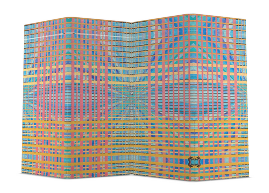 RISING, SETTING Folding Screen