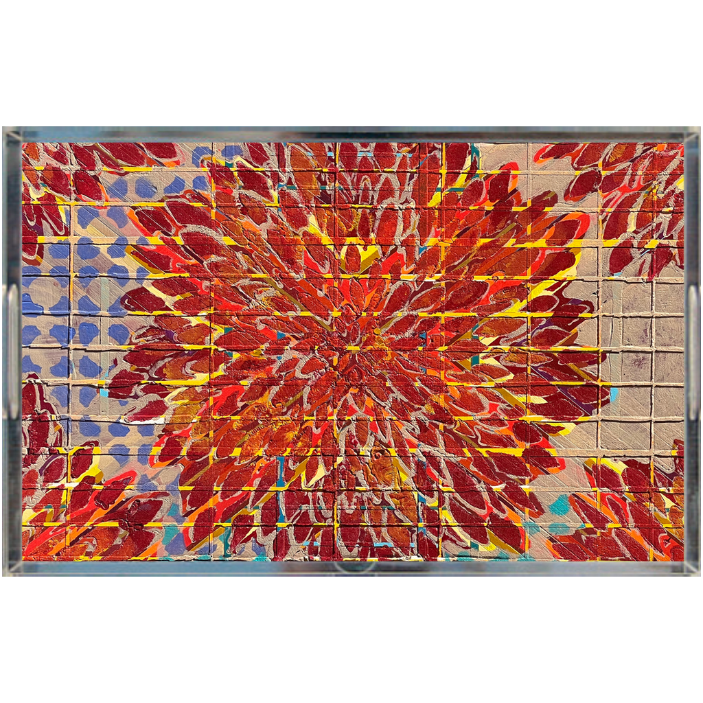 BOUQUETS OF COLOR MADE HER SMILE Acrylic Trays
