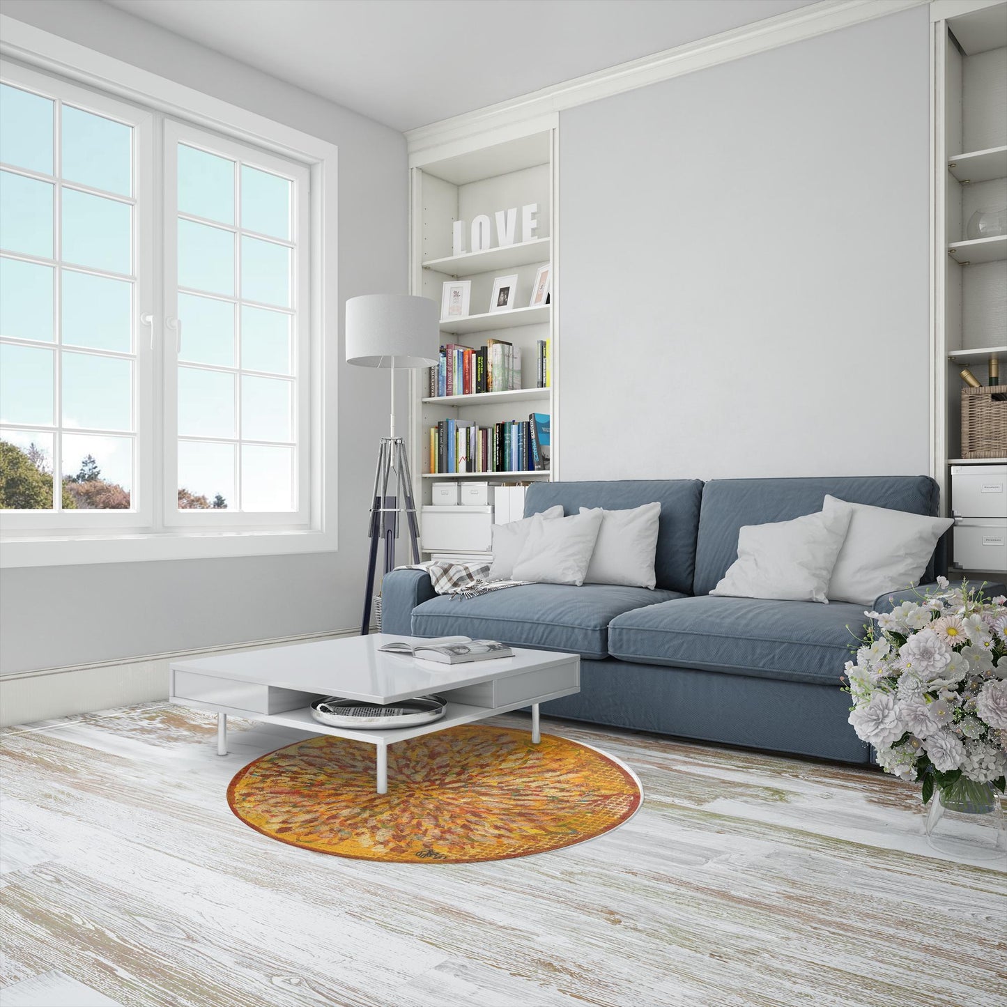 BURGEON  Round Area Rugs