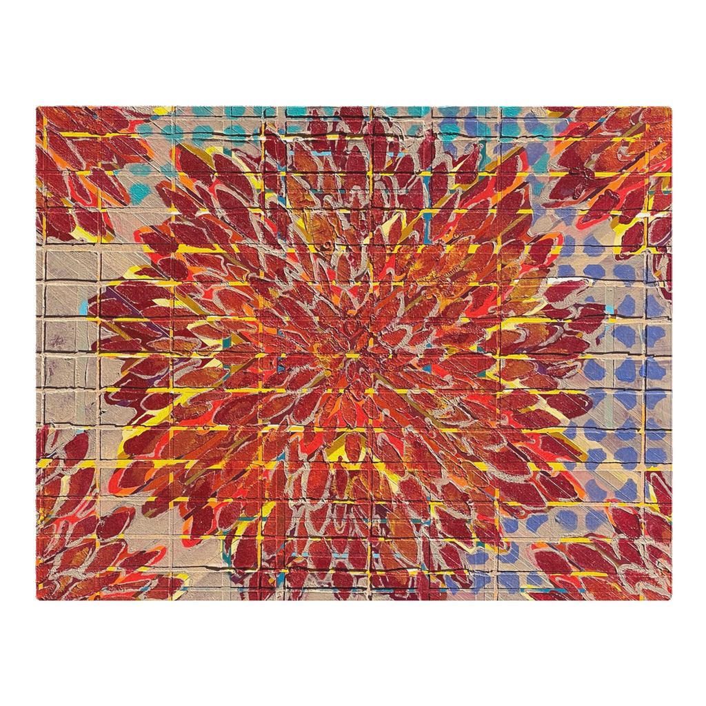 BOUQUETS OF COLOR MADE HER SMILE Woven Placemats