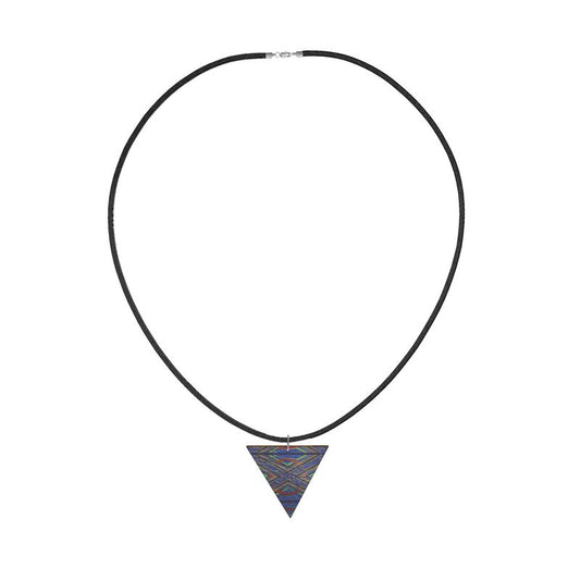 KINTSUGI Angular Wooden Pendant Necklace
