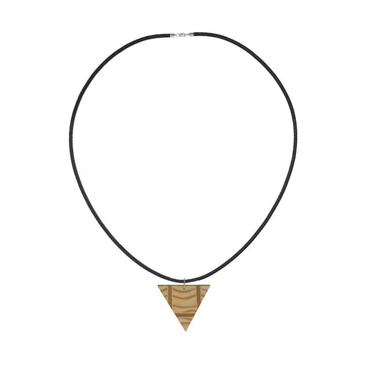 WINDWARD Angular Wooden Pendant Necklace