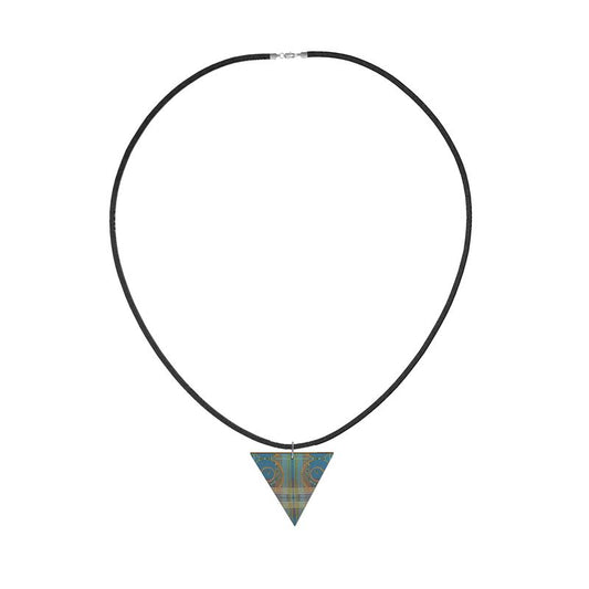 OSCILLATE Angular Wooden Pendant Necklace