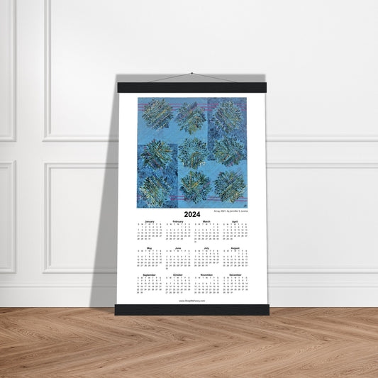 ARRAY 2024 Year at a Glance on Premium Matte Paper Calendar with Hanger
