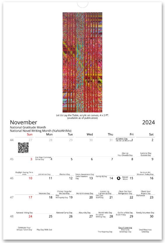 SOLAMENTE COMMEMORATIVE COLLECTION:  Limited Edition Monthly Calendar for 2024