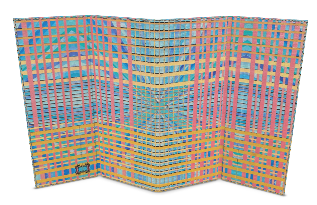 RISING, SETTING Folding Screen