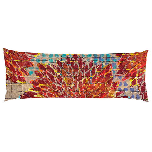 BOUQUETS OF COLOR MADE HER SMILE Body Pillows