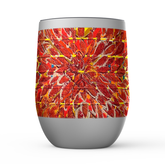 BOUQUETS OF COLOR MADE HER SMILE Stemless Wine Tumbler